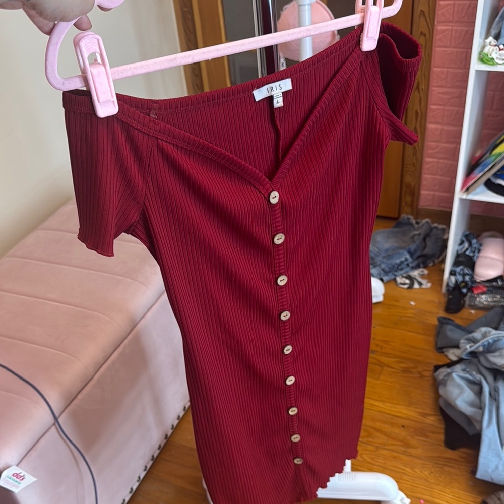Strapless Red Dress